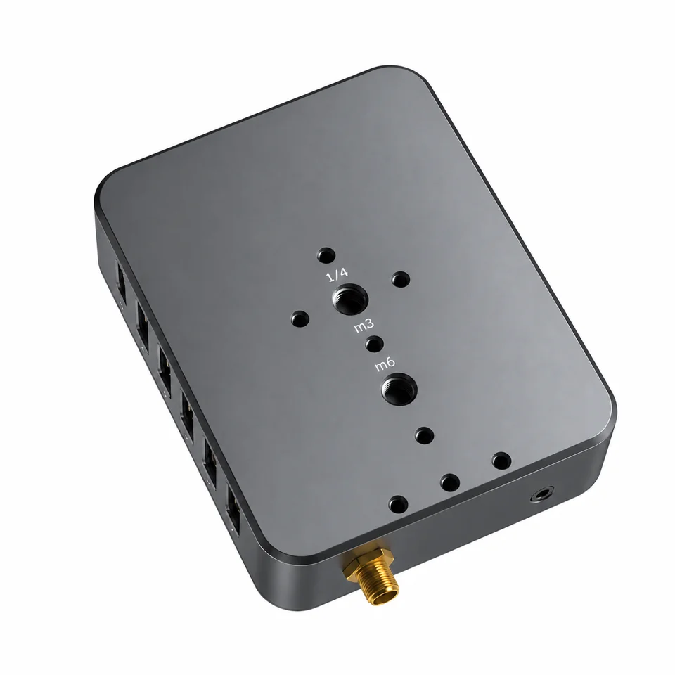 AAHUB 焕新版底部安装面，带 1/4-20、M3 和 M6 螺纹孔